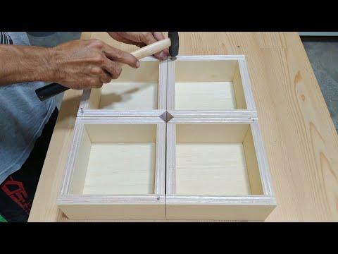 Make A Unique Wooden Box, Cool Way to Open - Woodworking