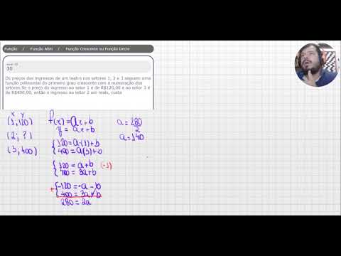 PISEM ref30 - Os preços dos ingressos de um teatro nos setores 1, 2 e 3. Prof Igans