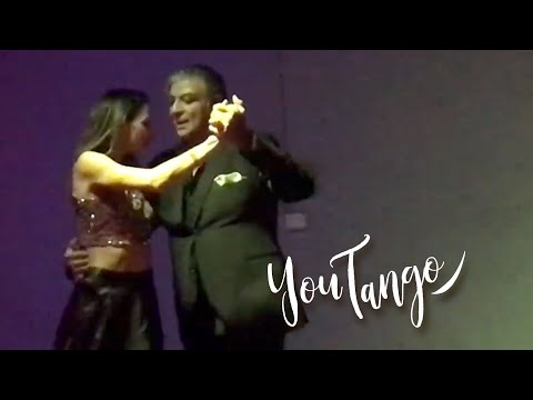  Julio Balmaceda  and  Virginia Vasconi  are  dancing  to  the  vals  "  Lagrimitas De Mi Corazon  "  by  Aníbal Troilo  in  2019