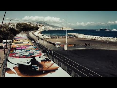 Museo a cielo aperto su lungomare Napoli: 3.300 mq di street art