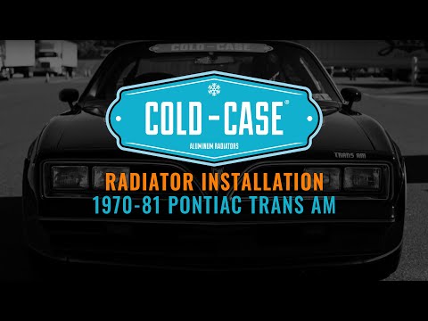 1970-81 Pontiac Trans Am Cold Case Radiator Install