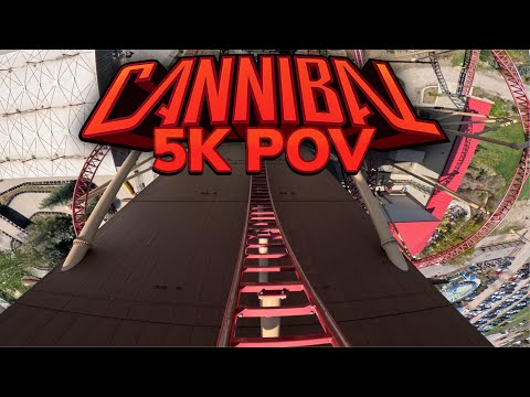 On-ride point of view of Cannibal