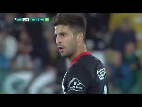 Azioni difensive, passaggi precisi e palleggi, Ascoli vs Ternana, Serie B