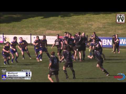 2014 NHRU Elimination Final Premier 2 Highlights - Hamilton v Maitland