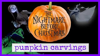 🎃🔪 Carving Nightmare Before Christmas Pumpkins