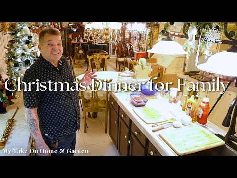 My Christmas Meatloaf Dinner & Decorating a Small Cozy Table for Family