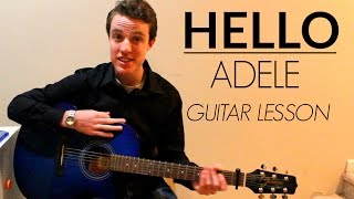 Hello - Adele | Easy Guitar Lesson &amp; Chords