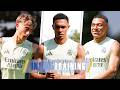 Mbappé Bellingham Modrić Tchouameni Trent Huijsen TRAIN WITH THE TEAM Real Madrid