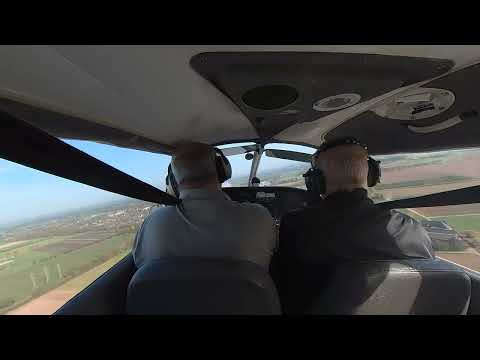 Anflug und Landung Grefrath (Graspiste)