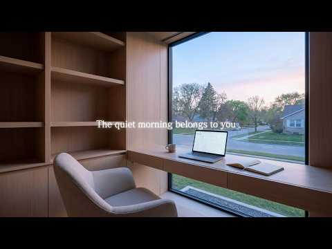 Deep Focus  Serene Dawn Minimalist Study Room & Chill Lo-Fi Beats (No Lyrics)