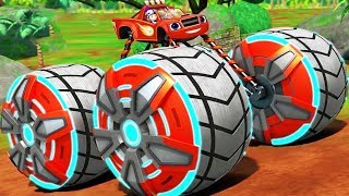 Blaze Power Tires - Blaze &amp; the Monster Machines Transformer Into Falcon - Nickelodeon Kids Games