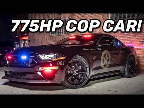 I DROVE A 775HP 2019 FORD MUSTANG COP CAR!!!