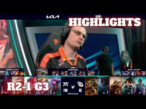FNC vs KC - Game 3 Highlights | Round 2 LEC Spring 2025 Playoffs | Karmine Corp vs Fnatic G3