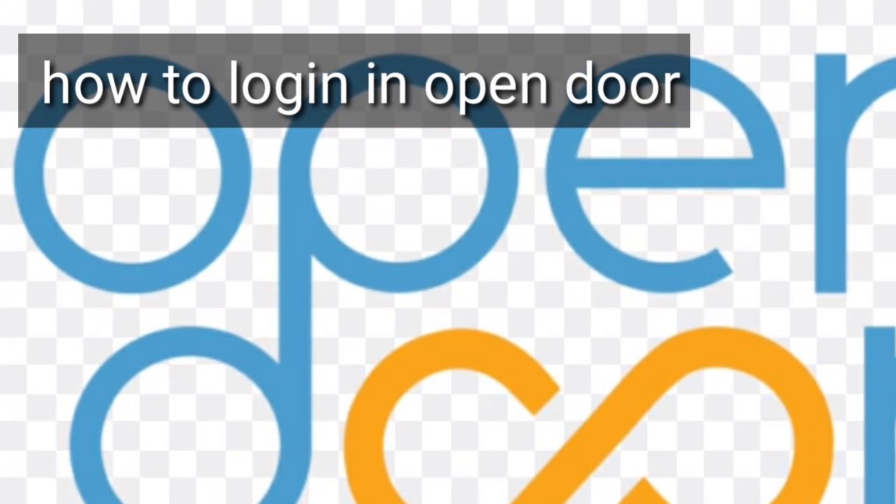 How to login in open door online examination