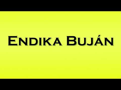 Pronunciation of Endika Bujan