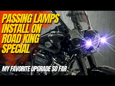 Passing Lights Harley Install with LED How to install Harley passing lights #JustRideThatThing