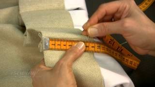 Inserting the Pin Hooks for Pinch Pleat Curtains Hung on Traverse a Rod (FREE SAMPLE)
