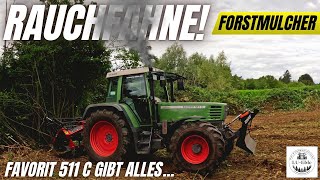 RAUCHFAHNE! Favorit 511C gibt alles | Forstmulcher Brugger FMP225