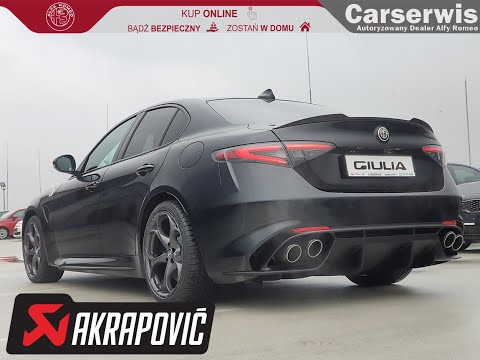 Alfa Romeo Giulia Quadrifoglio - Akrapovic wydech.
