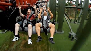 Dinoconda POV S&S 4th Dimension Roller Coaster Dinosaurs Park China