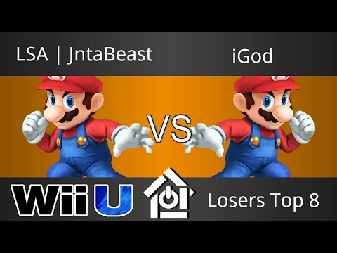 Bearly Monhthly 4/1/17 - LSA | JntaBeast (Mario) vs iGod (Mario) - Smash 4 Losers Top 8