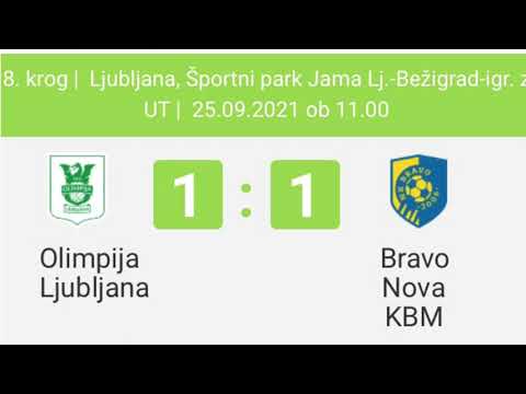 8. krog, 1. Slovenske kadetske lige NZS, 2021/22 (let. 2005-2006), NK Olimpija - NK Bravo