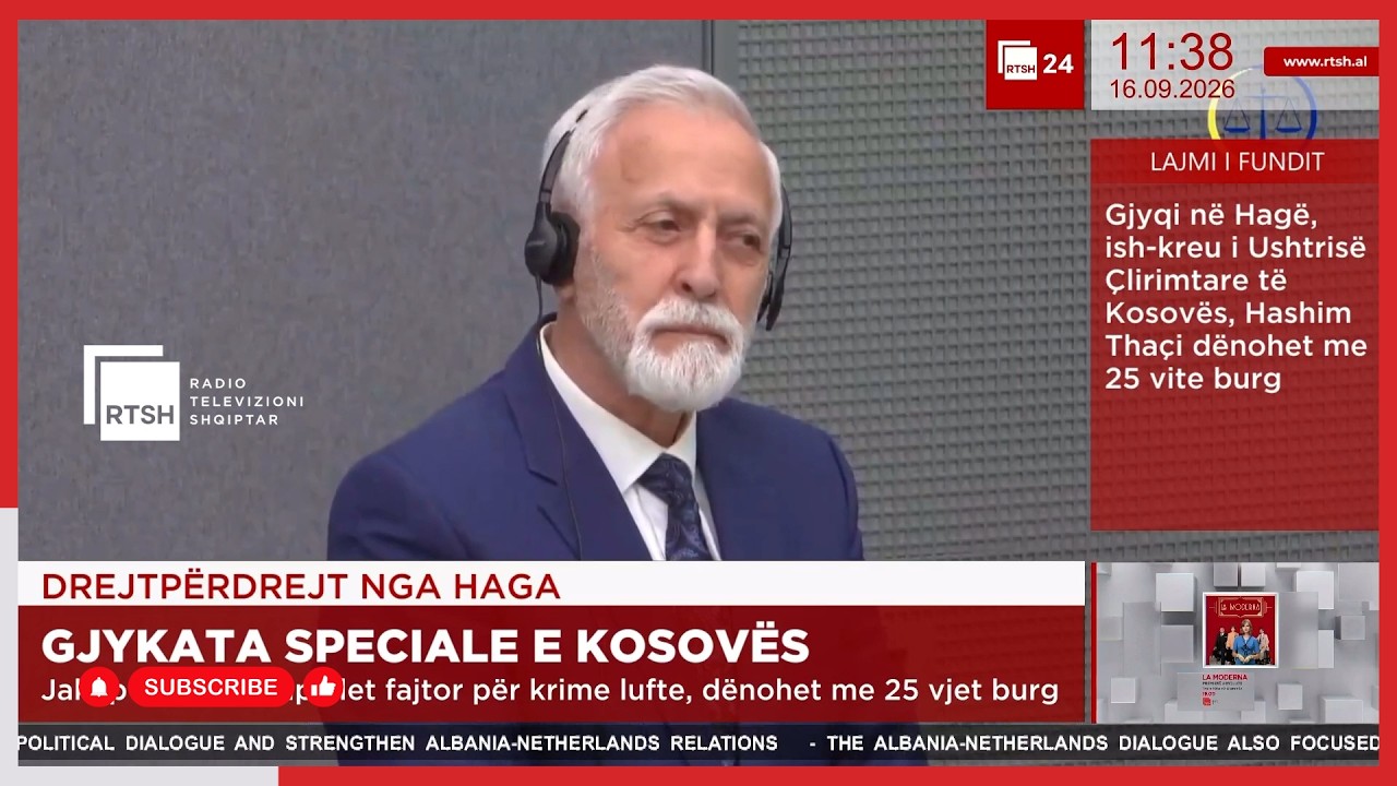 Gjykata Speciale dënon Jakup Krasniqin me 25 vjet burg