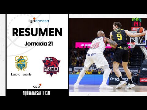 Resumen Lenovo Tenerife 95 - Baskonia 78 (J21)