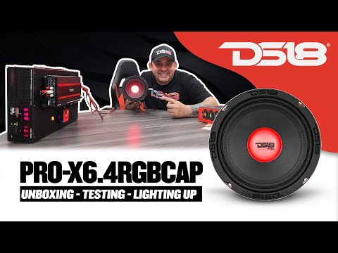 DS18 PRO-X6.4RGBCAP PRO-X 6.5" (Unboxing/Testing/LightingUp) Mid-Range Loudspeaker With RGB Lights