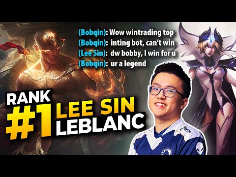 RANK 1 LEE SIN AND BOBQIN CARRY AN UNWINNABLE GAME *3 TROLLS*