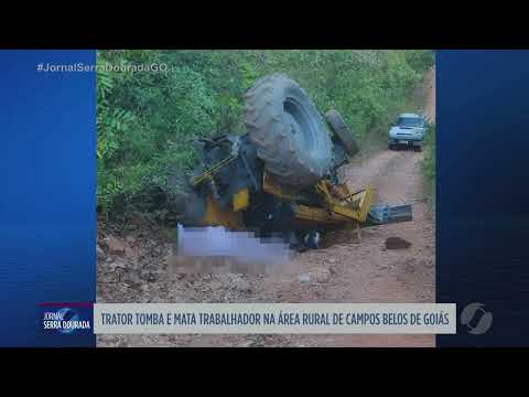 Trator tomba e mata trabalhador na área rural de Campos Belos de Goiás