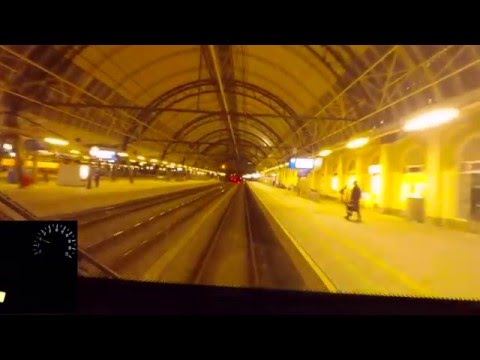 A train driver's view: Zwolle - Amsterdam CS, SLT, 13-Apr-2016.
