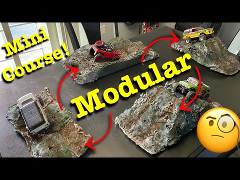 Scx24 Mini Course Modular Obstacles! // Design, Change & Move your course any way you want! //