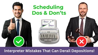 Interpreter Mistakes That Can Derail Depositions! | iDepo Scheduling Tip