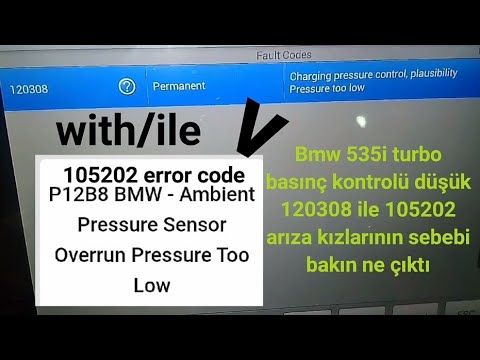 What is the BMW fault code 120308 - charging pressure control -plausibility too low -?