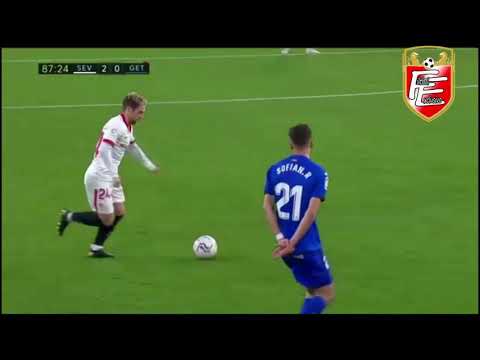 Sevilla 3-0 Getafe  | RESUMEN y GOLES | La liga | Espectaclar comienzo de papú marcando un Gol
