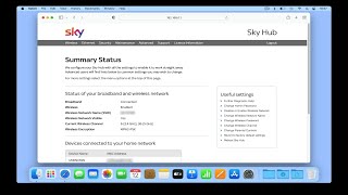 How to access the advanced settings on a Sky Q Hub