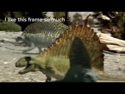 I edited my dimetrodon song onto the dimetrodon chase scene from Walking With Monsters