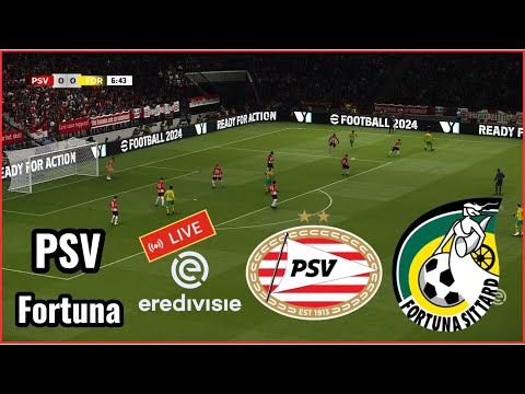 PSV Eindhoven vs Fortuna Sittard Live Eredivisie match today match simulation Gameplay pc