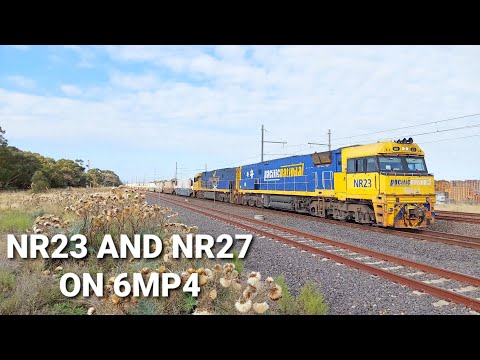6MP4 With 2 NR Class Locomotives At Altona