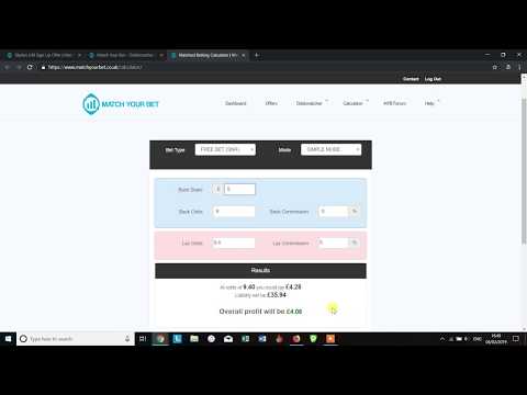 Matched Betting Guide - Placing your first free bet to generate profit
