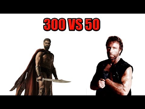 300 Spartans VS 50 Chuck Norris - Ultimate Epic Battle Simulator (UEBS) PC