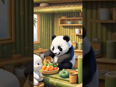 "Panda ka Fruit Party 🍇🥕 | Rabbit ne sab chura liya!"#PandaVsRabbit #ShortsViral #Animal #AIMagic