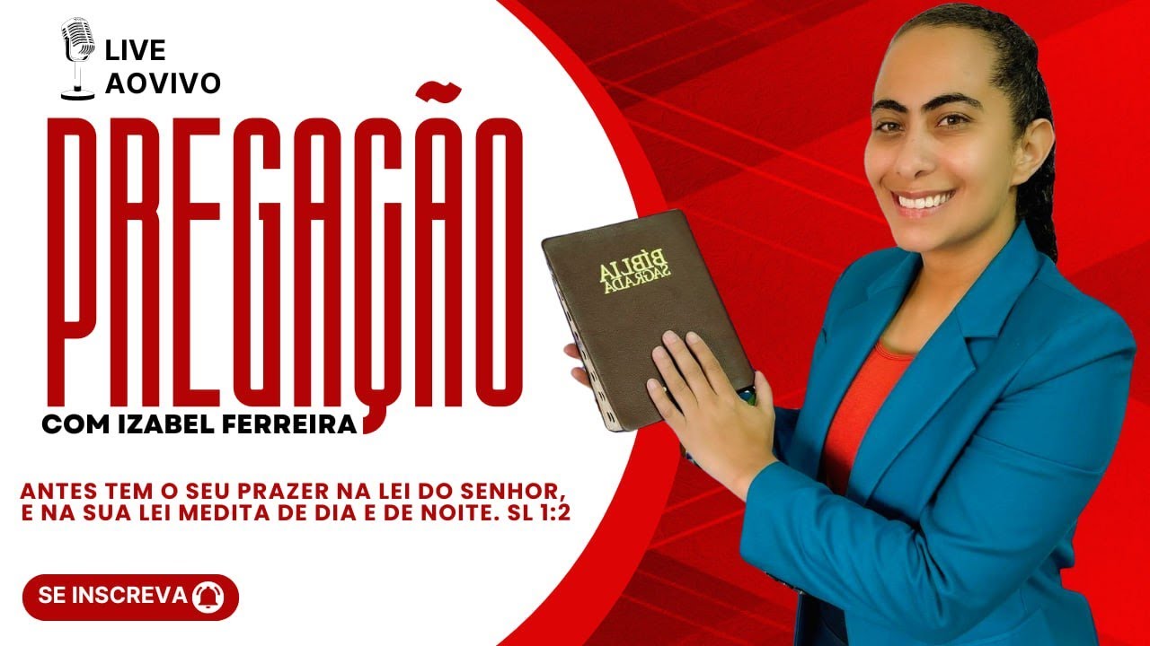07/10/2024 - PREGAÇÃO COM  IZABEL FERREIRA | 2 CRONICAS 15:1