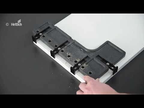 Gabarit de perçage Praktica 250 - pour attache façade AvanTech You HETTICH