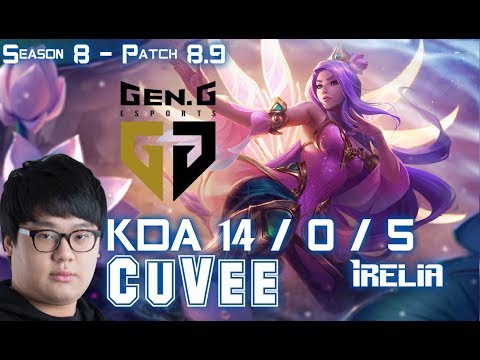 Gen.G CuVee IRELIA vs SKT T1 Thal YASUO Top - Patch 8.9 KR Ranked