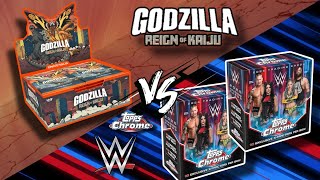 Does Godzilla Smackdown WWE? Reign of Kaiju VS Dual WWE Topps Chrome Megas!