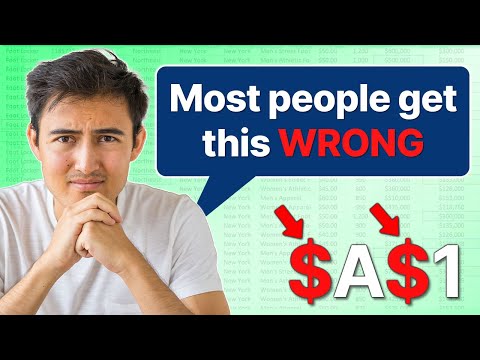 Excel Guide: Proper Use of $ Sign in Cell References