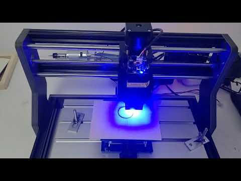 New DIY Mini CNC 3018 pro cutting 3mm wood