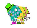 PBS Kids P Pals Logo 1993 1996 St Patrick Day Varient